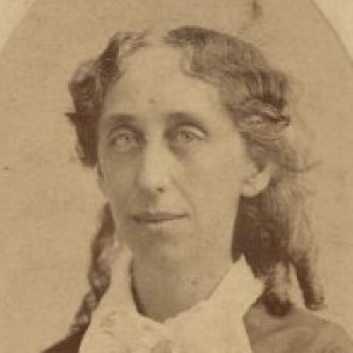 Undated studio portrait of Lavinia Goodell. She looks directly at the camera and her lips tilted up slightly in a smile.